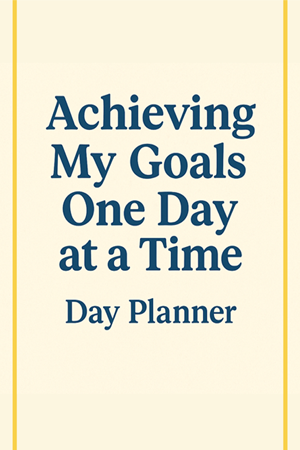 Achieving My Goals One Day at a Time: Day Planner
